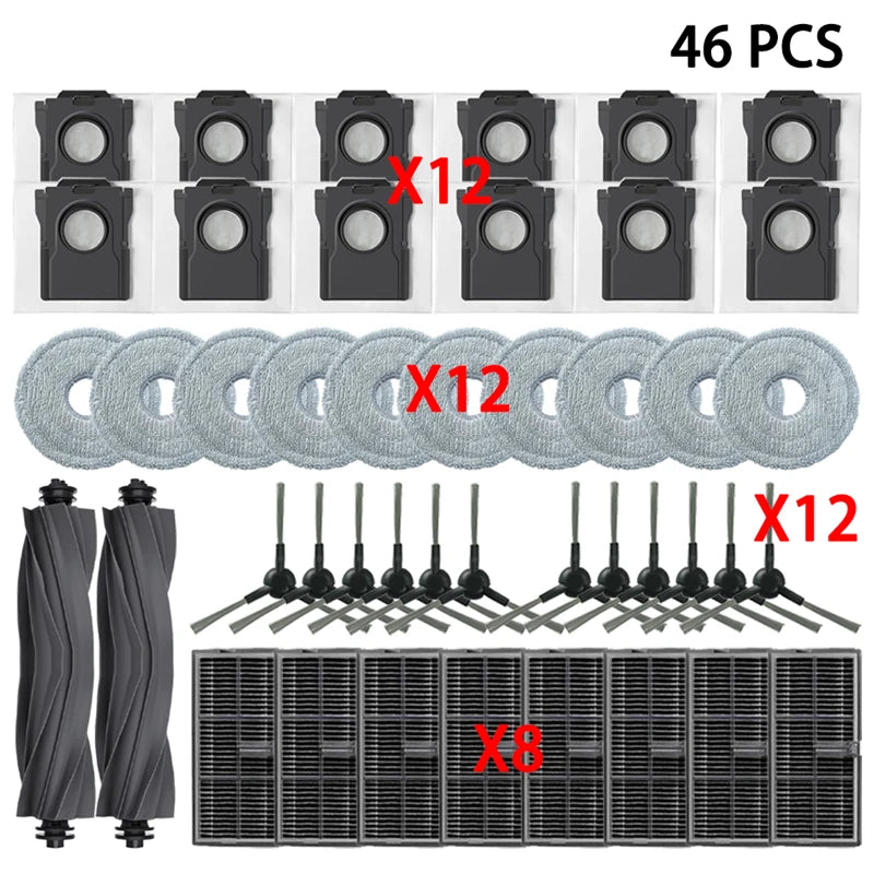 Dreame L40 Ultra AE Vacuum Cleaner Replacement Accessories Main Side Brush HEPA Filter Mop Cloths Dust Bag Spare