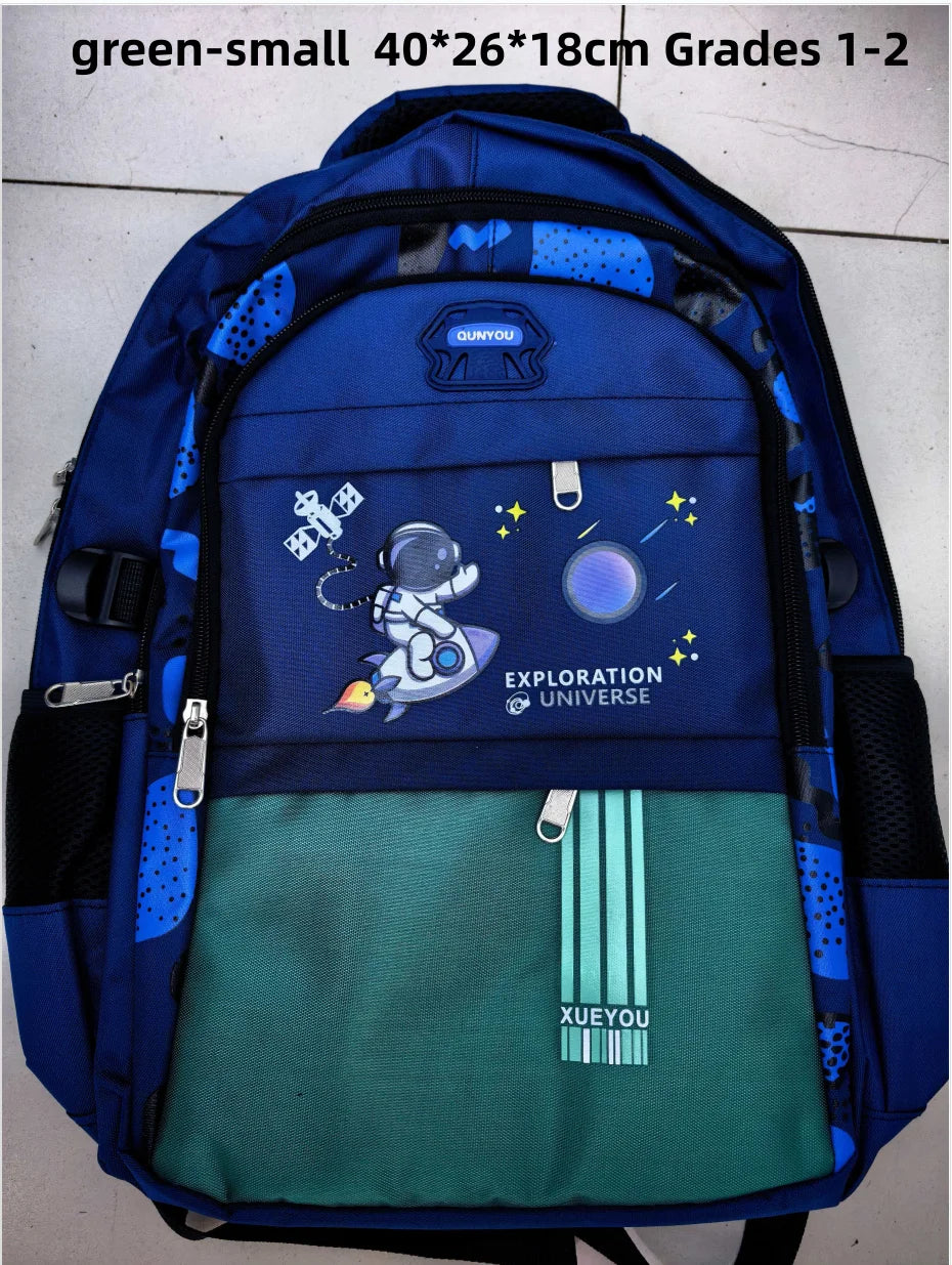 Kid Backpack 2-16Year Children School Bags for Boys Astronaut School Backpack Waterproof Primary Boy Book Bag Mochila Infantil