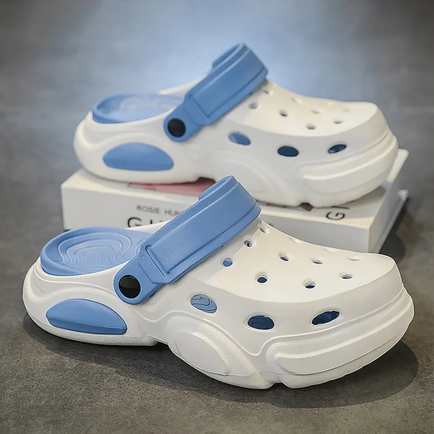 2026Summer Men's Slippers Outdoor Sandals Beach Comfortable EVA Soft Slides Clogs Casual Garden Shoes Men Indoor Home Slippers