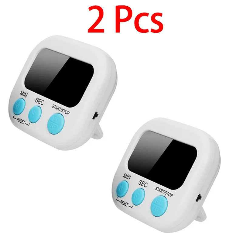 Electronic Kitchen Timer Magnetic LCD Digital Count Down Up Stopwatch Loud Kitchen Cooking Shower Study Stopwatch