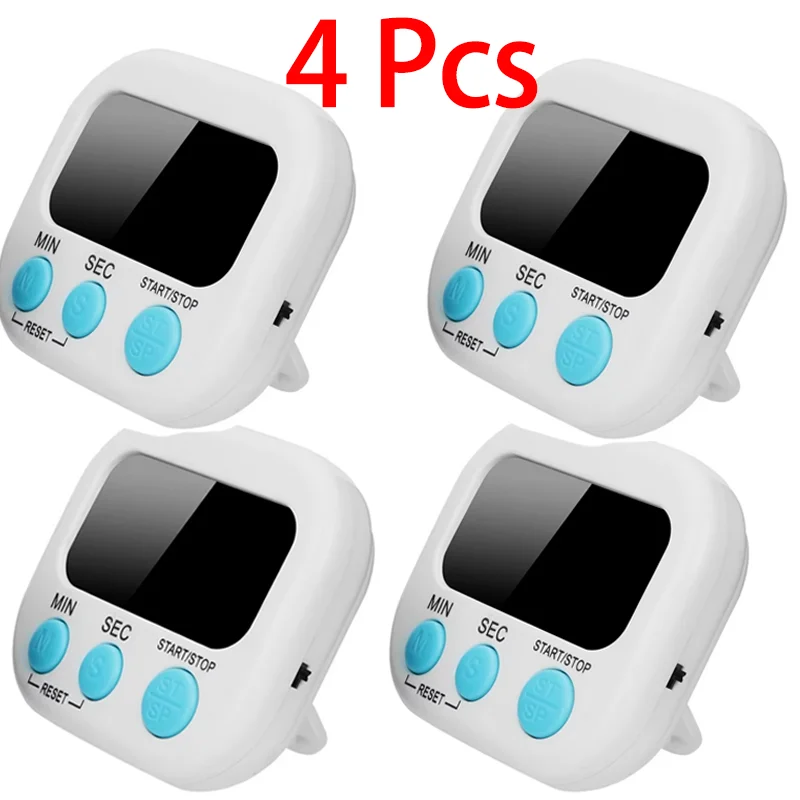 Electronic Kitchen Timer Magnetic LCD Digital Count Down Up Stopwatch Loud Kitchen Cooking Shower Study Stopwatch